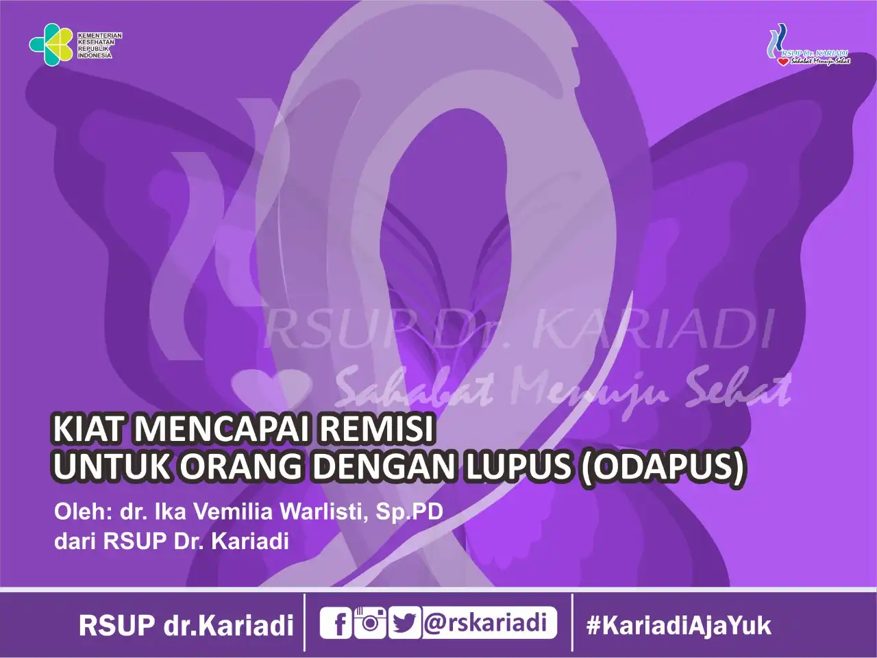 Gambar Konten KIAT MENCAPAI REMISI UNTUK ORANG DENGAN LUPUS